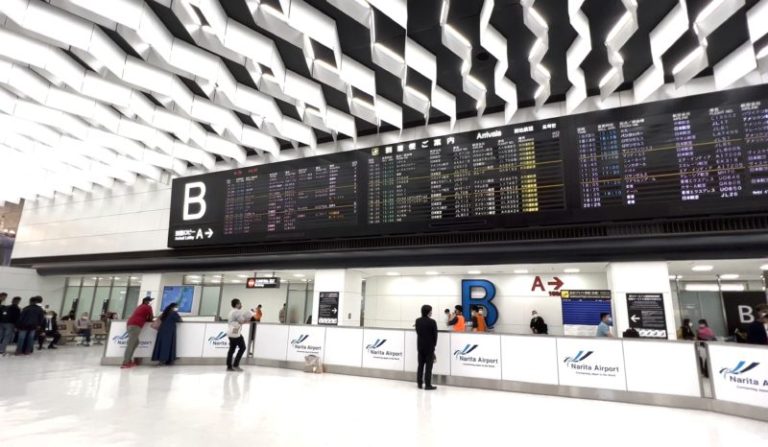 Arrival gate of Narita Airport, Tokyo Japan
