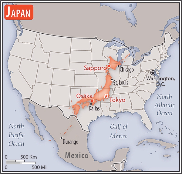 Size of Japan